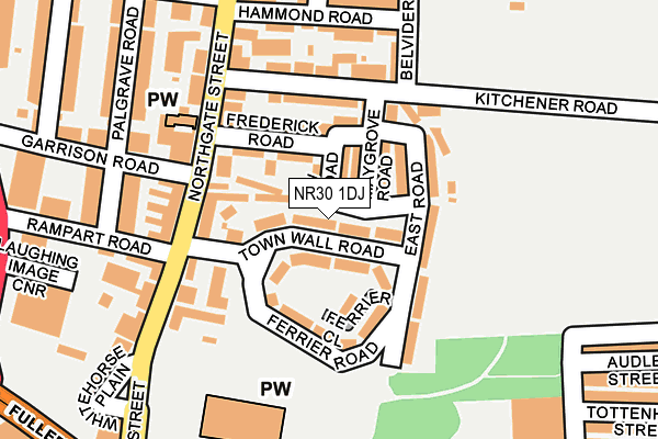 NR30 1DJ map - OS OpenMap – Local (Ordnance Survey)