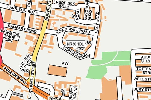 NR30 1DL map - OS OpenMap – Local (Ordnance Survey)