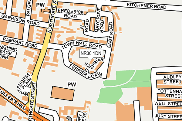 NR30 1DN map - OS OpenMap – Local (Ordnance Survey)