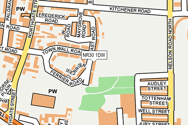 NR30 1DW map - OS OpenMap – Local (Ordnance Survey)