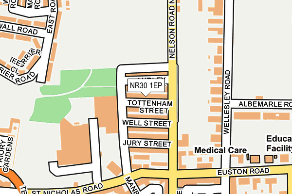 NR30 1EP map - OS OpenMap – Local (Ordnance Survey)