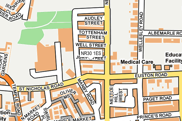 NR30 1ES map - OS OpenMap – Local (Ordnance Survey)