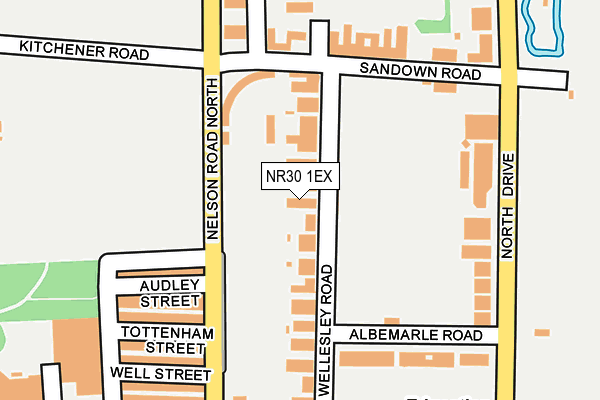 NR30 1EX map - OS OpenMap – Local (Ordnance Survey)