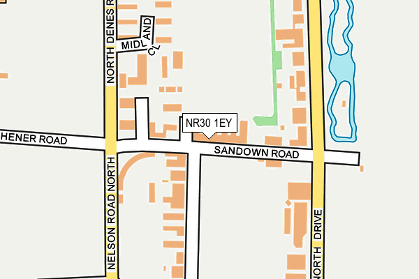 NR30 1EY map - OS OpenMap – Local (Ordnance Survey)