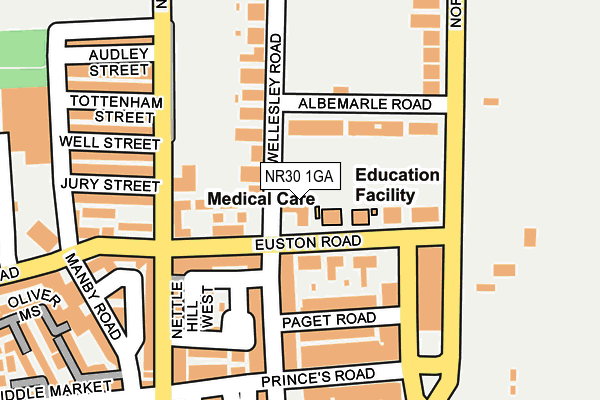 NR30 1GA map - OS OpenMap – Local (Ordnance Survey)