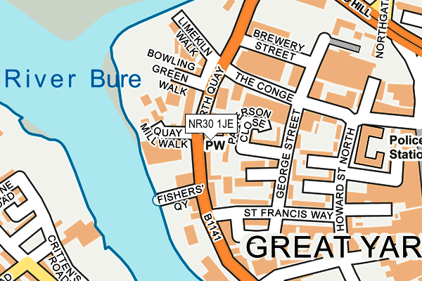Map of MR BEES GARDENING SERVICE LTD at local scale