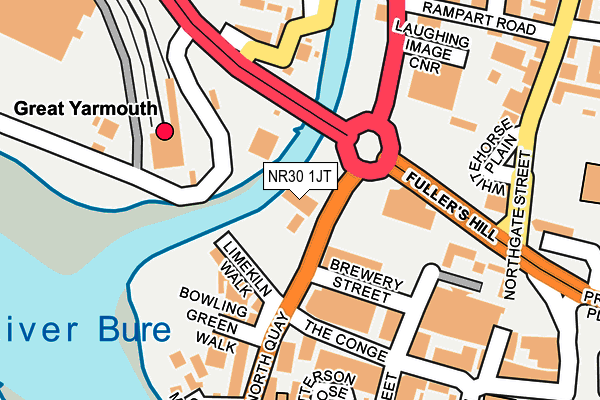 NR30 1JT map - OS OpenMap – Local (Ordnance Survey)