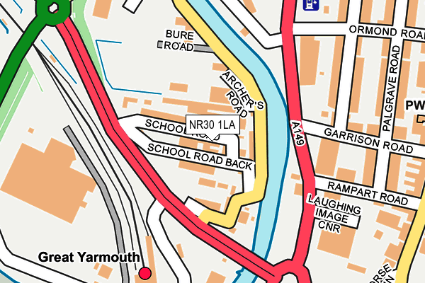 NR30 1LA map - OS OpenMap – Local (Ordnance Survey)