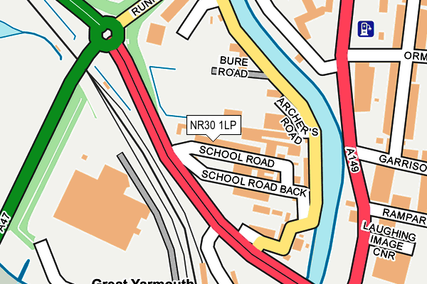NR30 1LP map - OS OpenMap – Local (Ordnance Survey)