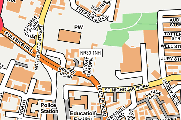 NR30 1NH map - OS OpenMap – Local (Ordnance Survey)