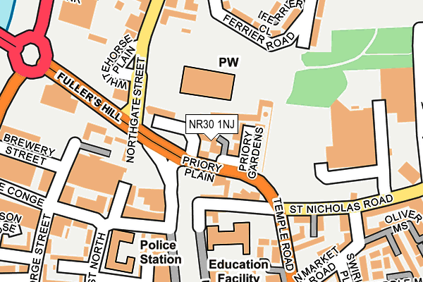 NR30 1NJ map - OS OpenMap – Local (Ordnance Survey)