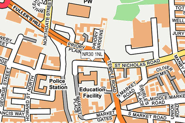 NR30 1NL map - OS OpenMap – Local (Ordnance Survey)