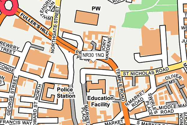 NR30 1NQ map - OS OpenMap – Local (Ordnance Survey)