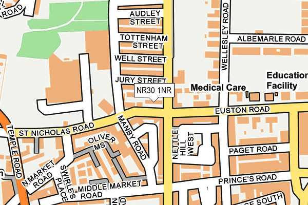 NR30 1NR map - OS OpenMap – Local (Ordnance Survey)