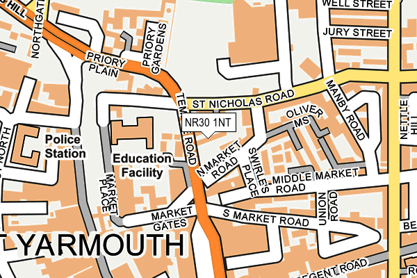 NR30 1NT map - OS OpenMap – Local (Ordnance Survey)