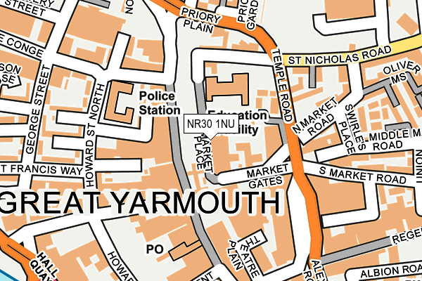 Map of THE COACHMAKERS ARMS GY LTD at local scale
