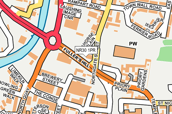 NR30 1PR map - OS OpenMap – Local (Ordnance Survey)