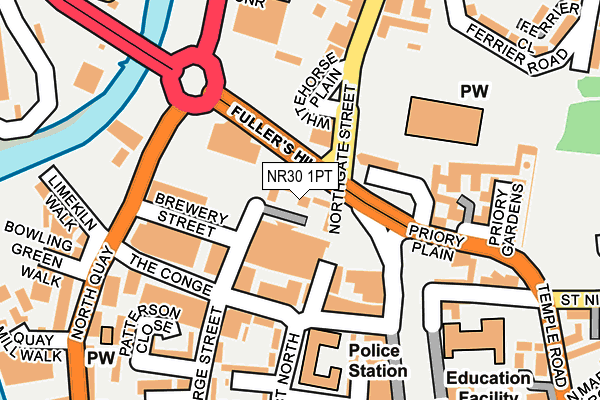 NR30 1PT map - OS OpenMap – Local (Ordnance Survey)