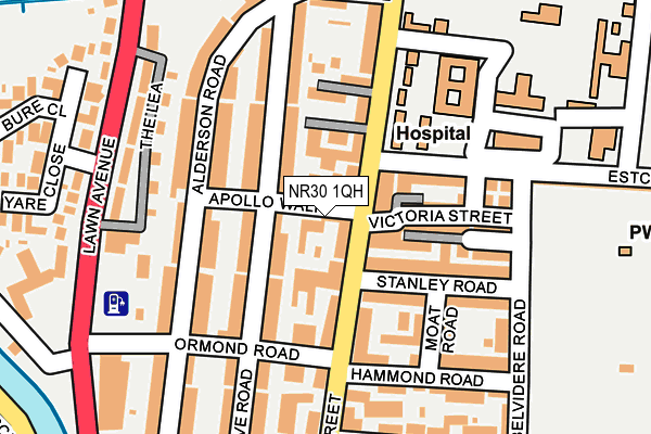 NR30 1QH map - OS OpenMap – Local (Ordnance Survey)