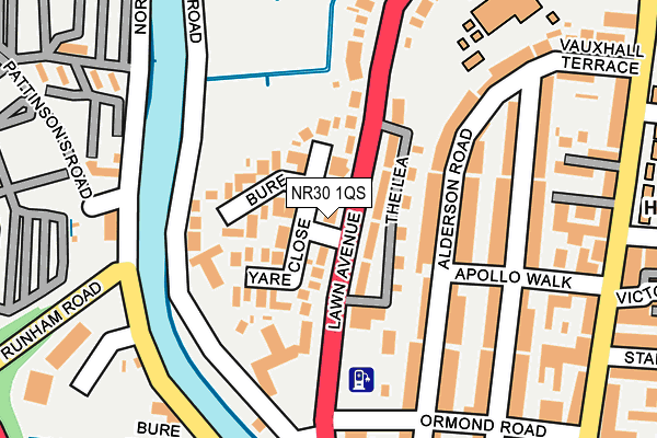 NR30 1QS map - OS OpenMap – Local (Ordnance Survey)