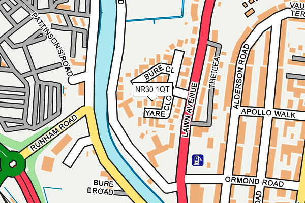 NR30 1QT map - OS OpenMap – Local (Ordnance Survey)