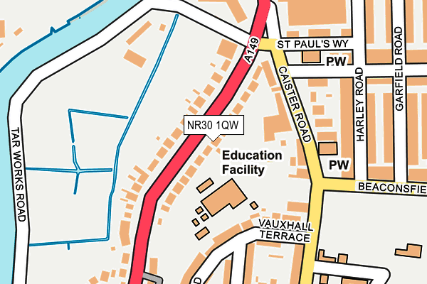 Map of RS SERVICES EA LTD at local scale