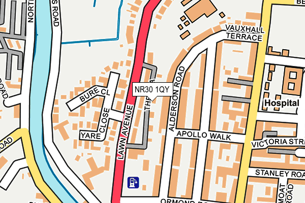 NR30 1QY map - OS OpenMap – Local (Ordnance Survey)