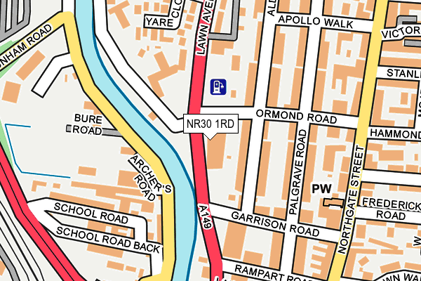 NR30 1RD map - OS OpenMap – Local (Ordnance Survey)