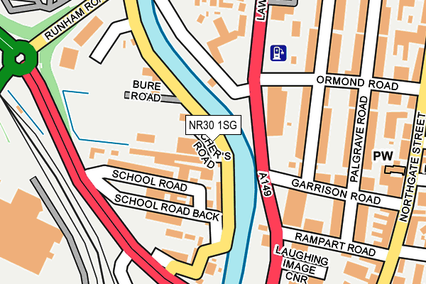 NR30 1SG map - OS OpenMap – Local (Ordnance Survey)