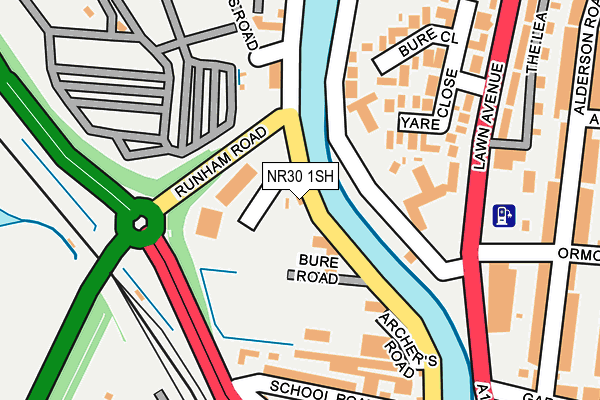 NR30 1SH map - OS OpenMap – Local (Ordnance Survey)