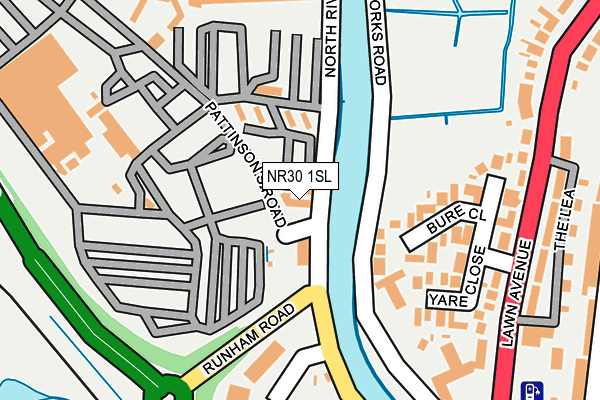 NR30 1SL map - OS OpenMap – Local (Ordnance Survey)