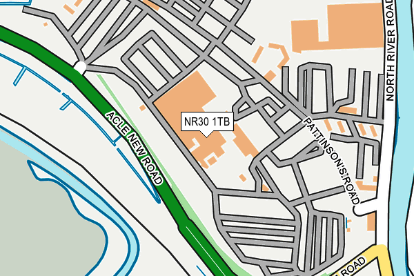 NR30 1TB map - OS OpenMap – Local (Ordnance Survey)