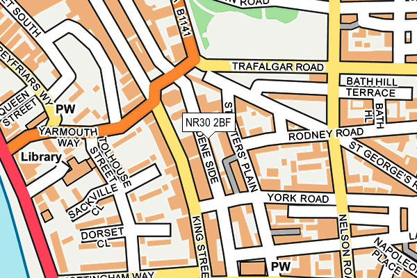 NR30 2BF map - OS OpenMap – Local (Ordnance Survey)