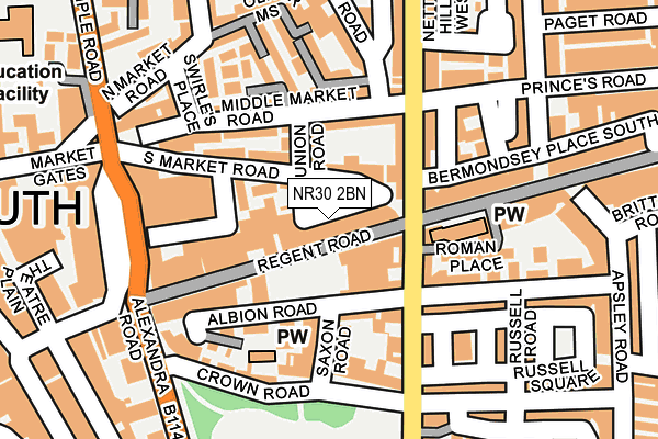 NR30 2BN map - OS OpenMap – Local (Ordnance Survey)