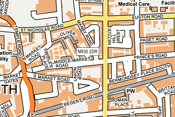 NR30 2DR map - OS OpenMap – Local (Ordnance Survey)