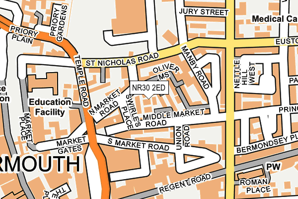 NR30 2ED map - OS OpenMap – Local (Ordnance Survey)