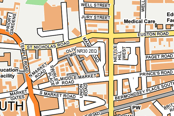 NR30 2EQ map - OS OpenMap – Local (Ordnance Survey)