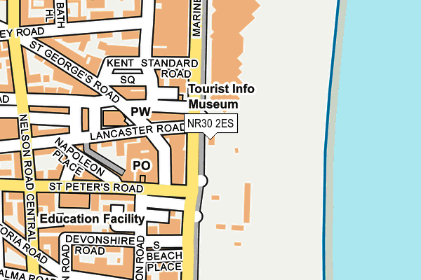 NR30 2ES map - OS OpenMap – Local (Ordnance Survey)