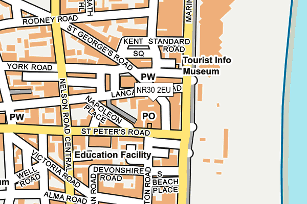 NR30 2EU map - OS OpenMap – Local (Ordnance Survey)