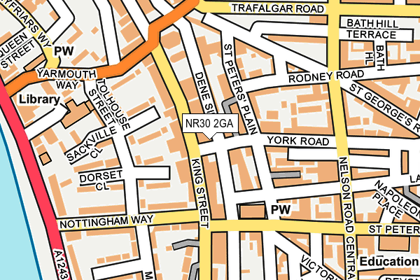 NR30 2GA map - OS OpenMap – Local (Ordnance Survey)