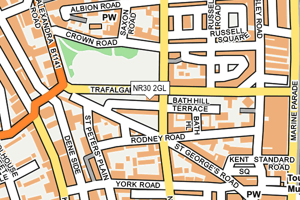 NR30 2GL map - OS OpenMap – Local (Ordnance Survey)