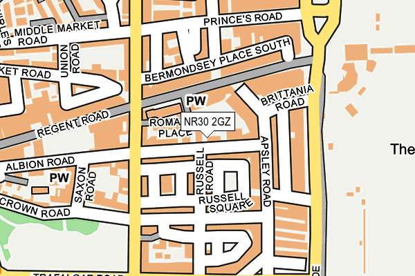 NR30 2GZ map - OS OpenMap – Local (Ordnance Survey)