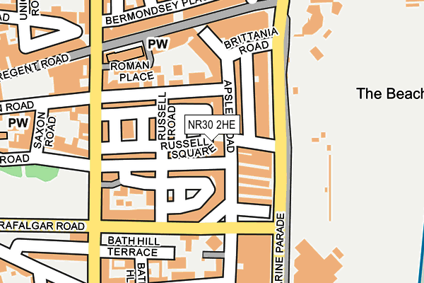 NR30 2HE map - OS OpenMap – Local (Ordnance Survey)