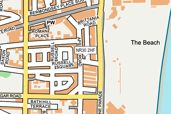 NR30 2HF map - OS OpenMap – Local (Ordnance Survey)