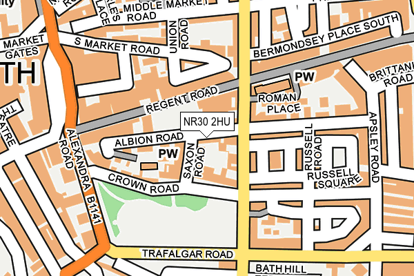 NR30 2HU map - OS OpenMap – Local (Ordnance Survey)