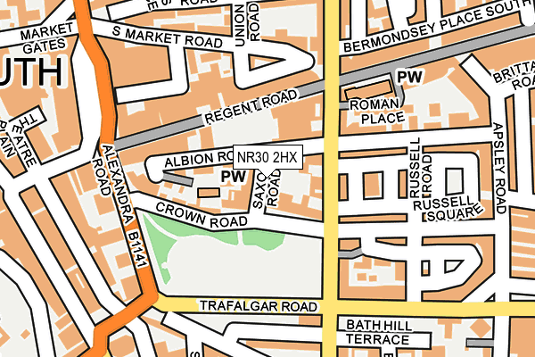 NR30 2HX map - OS OpenMap – Local (Ordnance Survey)