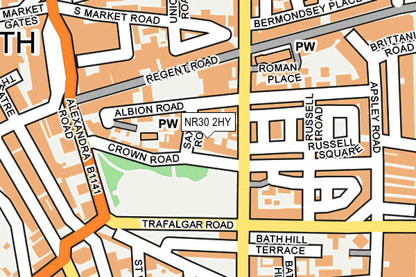 NR30 2HY map - OS OpenMap – Local (Ordnance Survey)
