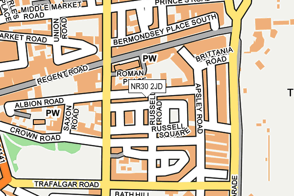 NR30 2JD map - OS OpenMap – Local (Ordnance Survey)