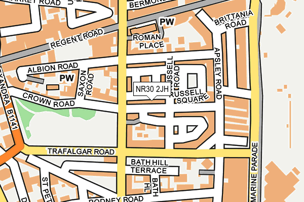 NR30 2JH map - OS OpenMap – Local (Ordnance Survey)