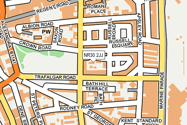 NR30 2JJ map - OS OpenMap – Local (Ordnance Survey)